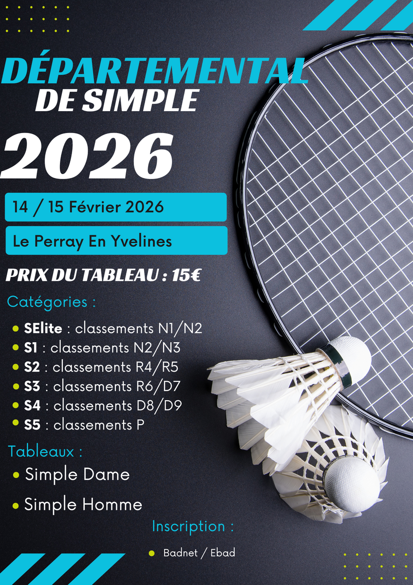 Championnat départemental en simple