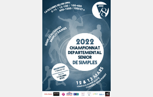 Championnat départemental senior en simple