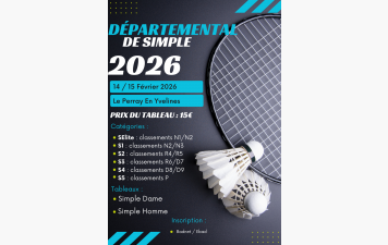 Championnat départemental en simple